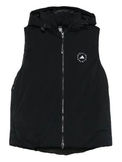 Adidas By Stella Mccartney Adidas By Stella Mc Cartney Hooded Vest In Black