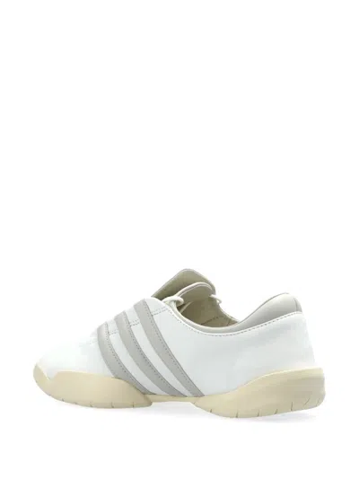 Y-3 Adidas Regu Leather Sneakers In White