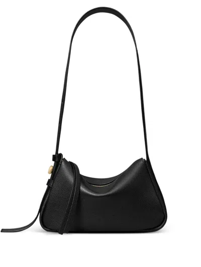 Tory Burch Small Shoulder Bag Featuring Curved Design In Black