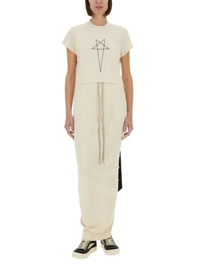 Drkshdw Pillar Maxi Skirt In White