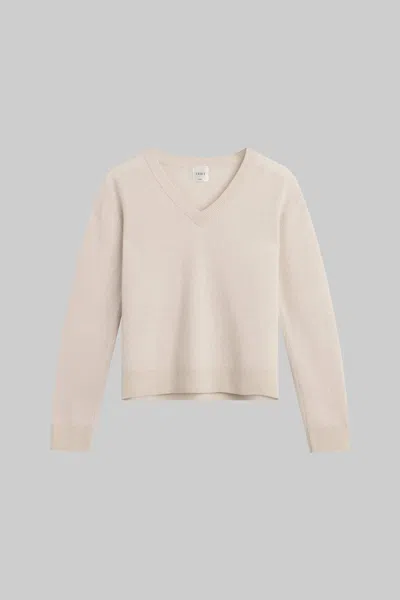 Leset Jesse V Neck Pullover In White
