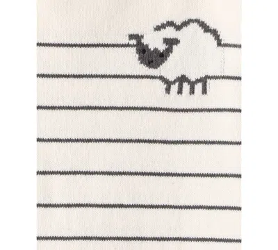 Carter's Baby Boys Striped Sheep Long-sleeve Sweater & Jogger Pants, 2 Piece Set In Multi