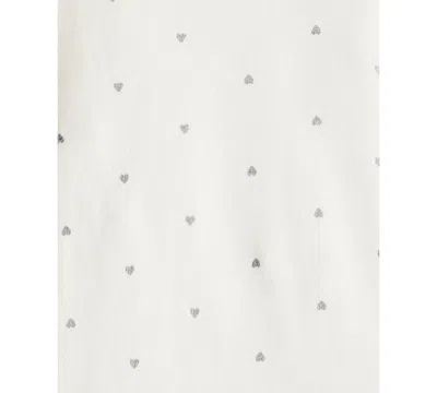 Carter's Baby Girls Heart-print Bodysuit, Pullover Top & Flare Pants Set, 3 Piece Set In Multi