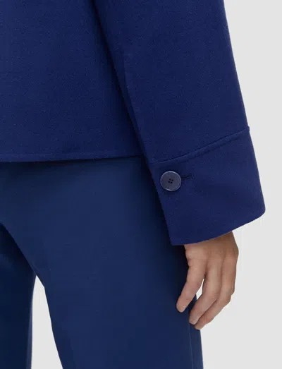 Joseph Rollet Light Double Face Wool Jacket In Blue