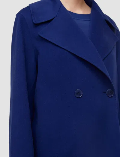 Joseph Rollet Light Double Face Wool Jacket In Blue