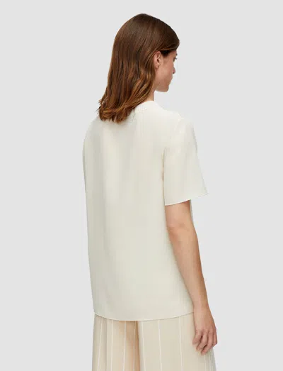 Joseph Rubin Crepe De Soie Silk Blouse In Multi