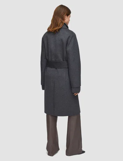 Joseph Costa Double Face Cashmere Coat In Gray