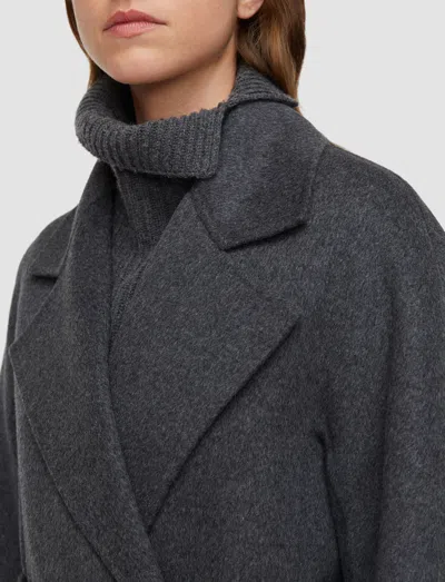 Joseph Costa Double Face Cashmere Coat In Gray