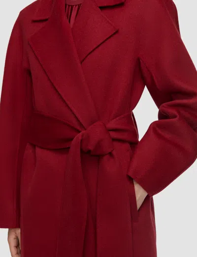 Joseph Costa Double Face Cashmere Coat In Red