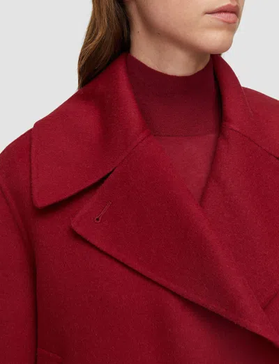 Joseph Delano Double Face Cashmere Jacket In Red