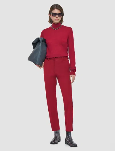 Joseph Womens Ruby Coleman Gabardine Stretch-woven Trousers In Red