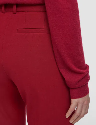 Joseph Womens Ruby Coleman Gabardine Stretch-woven Trousers In Red