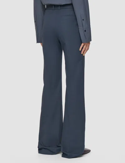 Joseph Tafira Gabardine Stretch Trousers In Blue