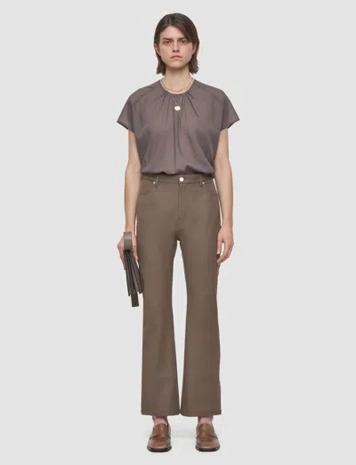 Joseph Duke Gabardine Stretch Trousers In Brown