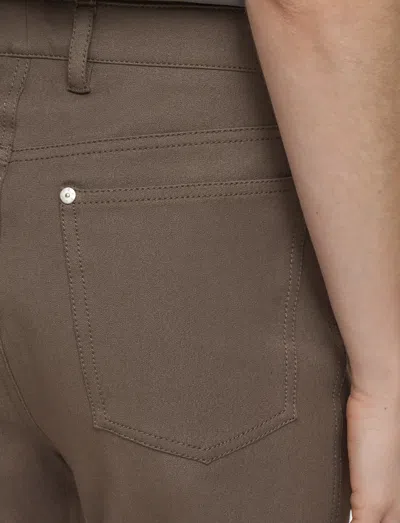 Joseph Duke Gabardine Stretch Trousers In Brown
