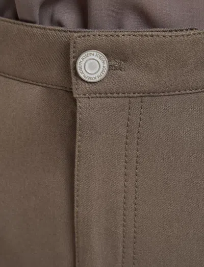 Joseph Duke Gabardine Stretch Trousers In Brown