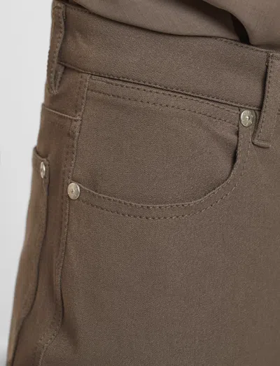 Joseph Duke Gabardine Stretch Trousers In Brown