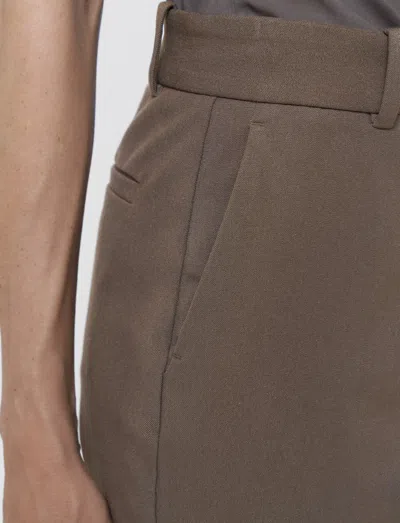 Joseph Tafira Gabardine Stretch Trousers In Brown