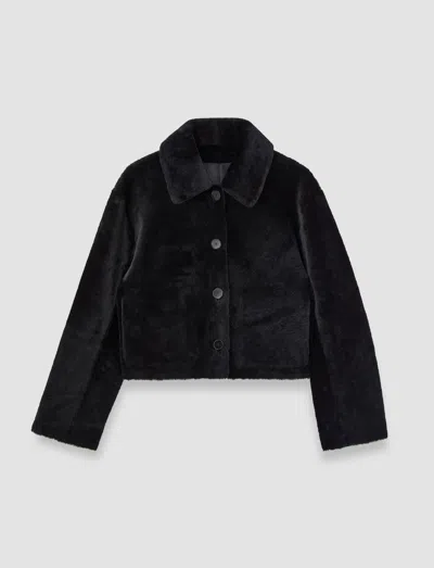 Joseph Alloway Reversible Soft Shearling Jacket In Black