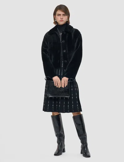 Joseph Alloway Reversible Soft Shearling Jacket In Black