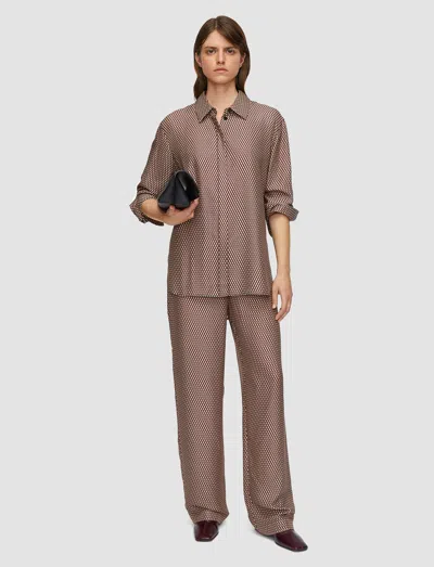 Joseph Sahel Printed Silk Blend Trousers In Multi