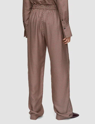 Joseph Sahel Printed Silk Blend Trousers In Multi