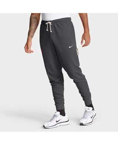 Nike Anthracite Alabama Crimson Tide 2025 Sideline Performance Taper Pants In Gray