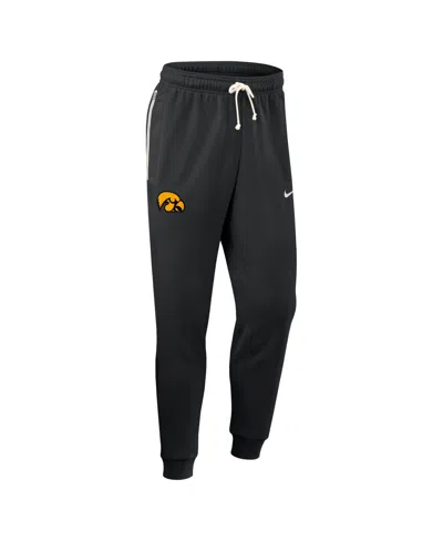Nike Men's Black Iowa Hawkeyes 2025 Sideline Performance Taper Pants In Black