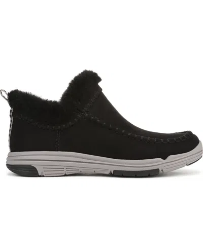 Ryka Rykä Arrow Faux Fur Trim Slip-on Bootie In Black