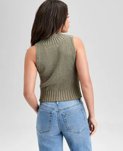 And Now This Women's Mock-neck Sleeveless Sweater Top, Exclusively At Macy's In Green