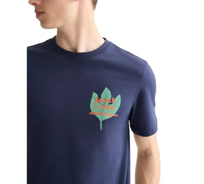 Scotch & Soda Regular Fit Graphic T-shirt In Blue