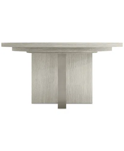 Bernhardt Tempo Round Dining Table In Gray