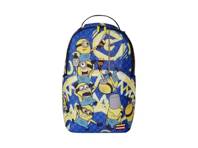 Pre-owned Sprayground Minion Banana Mayhem Dlxr Backpack In Multi