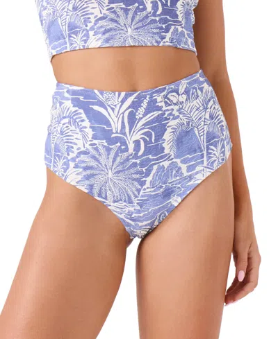 Roxy Juniors' Mana Boy-cut High-rise Cheeky Bikini Bottoms In Blue