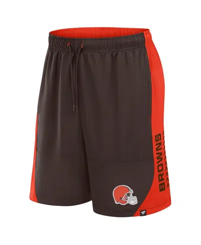 Fanatics Men's Brown Cleveland Browns No Defense Shorts In Brown