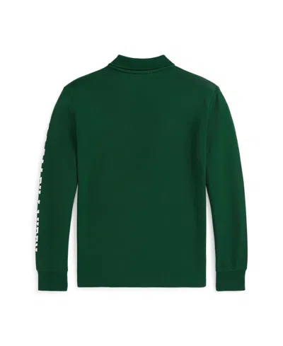Polo Ralph Lauren Big Boys Logo Cotton Mesh Polo Shirt In Green