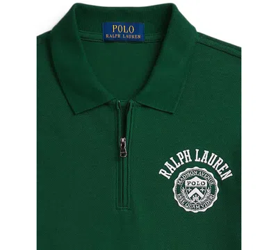 Polo Ralph Lauren Big Boys Logo Cotton Mesh Polo Shirt In Green