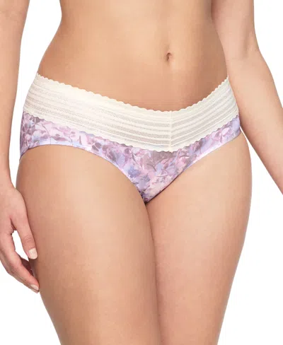 Warner's Warners No Pinching, No Problems Dig-free Comfort Waist With Lace Microfiber Hipster 5609j In Pink