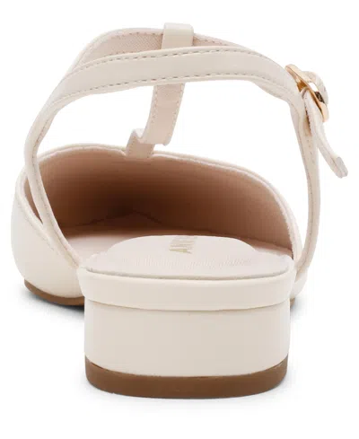 Anne Klein Women's Emily T-strap Pointed Toe Flats In Brown