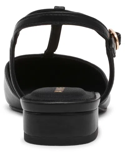 Anne Klein Women's Emily T-strap Pointed Toe Flats In Black