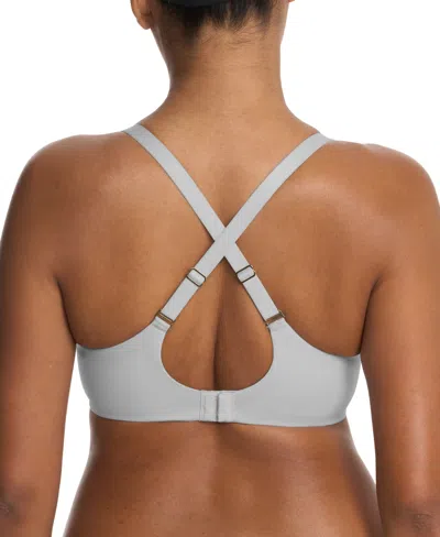 Natori Comfort Evolution Full Fit Memory Foam Convertible Bra In Gray