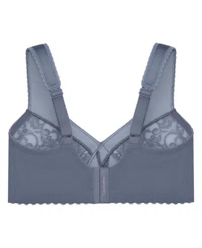 Glamorise Women's Full Figure Plus Size Magiclift Original Wirefree Support Bra 1000 In Blue