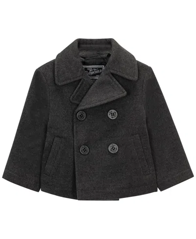 S Rothschild & Co Baby Boys Double-breasted Peacoat In Black