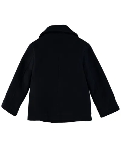 S Rothschild & Co Big Boys Double-breasted Peacoat In Black