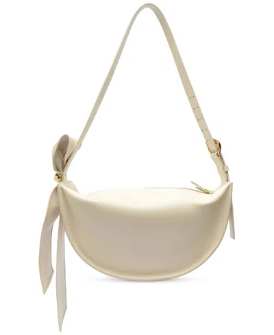 Arezzo Fleur Large Leather Crossbody In Brown