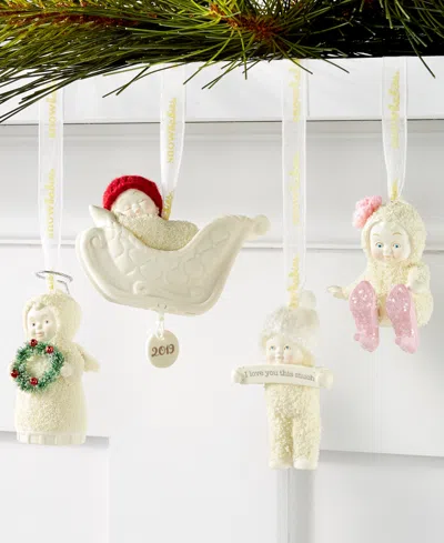 Department Five Merry Drunk Christmas Ornament In White