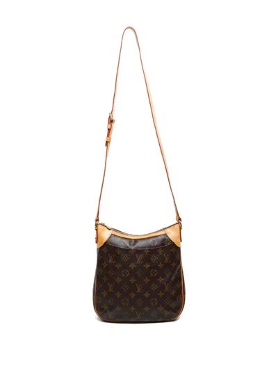 Pre-owned Louis Vuitton 2008s Monogram Odeon Shoulder Bag In Brown