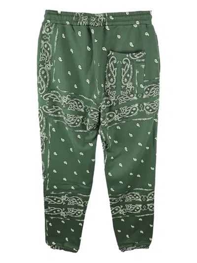The World Is Yours Paisley-pattern Sweatpants In Green