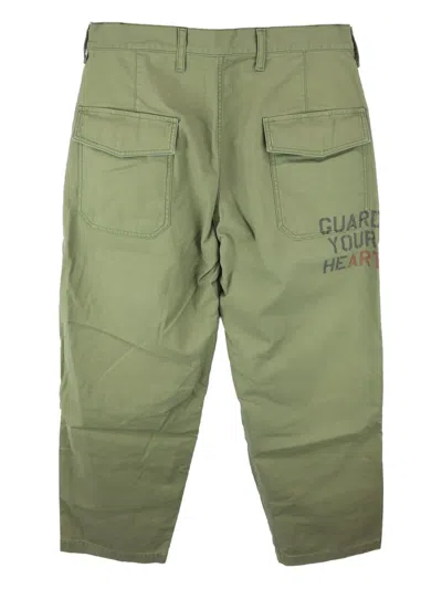 Emotionally Unavailable Guard Your Heart Trousers In Green