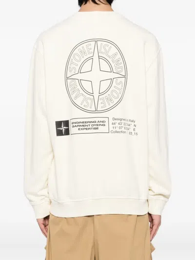 Stone Island Balmain Black Cotton T-shirts And Polos In Neutral